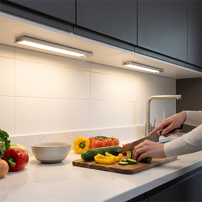 Kleverlicht als Unterbauleuchte in der Küche