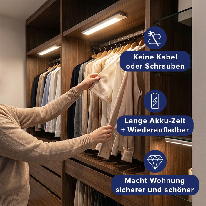 Unterbau Leuchte - LED Magnetische Bewegungssensor Lampe