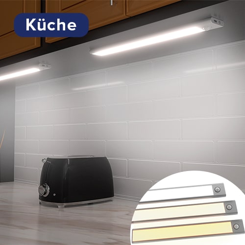 Unterbau Leuchte - LED Magnetische Bewegungssensor Lampe - Für Küche,  Schrank, Schublade – kleverlicht